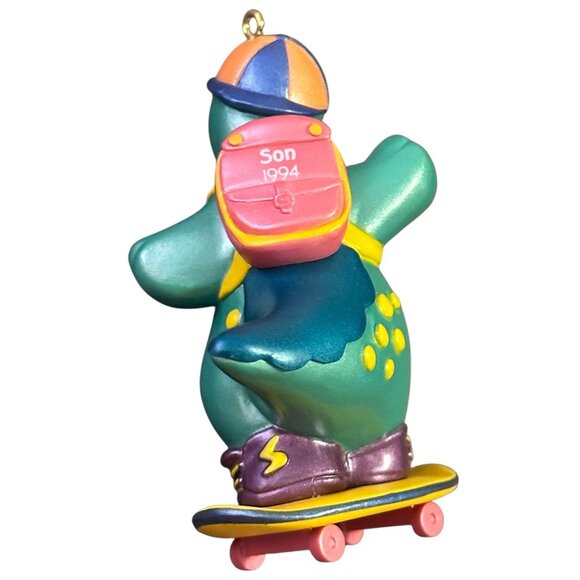 Hallmark 1994 Keepsake Ornament Dinosaur On Skateboard - Picture 6 of 8